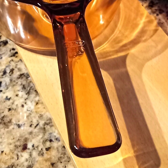Vintage Corningware VISION/PYREX Amber Glass Sauce Pan With Lid. 1 Liter. USA. - Picture 9 of 16